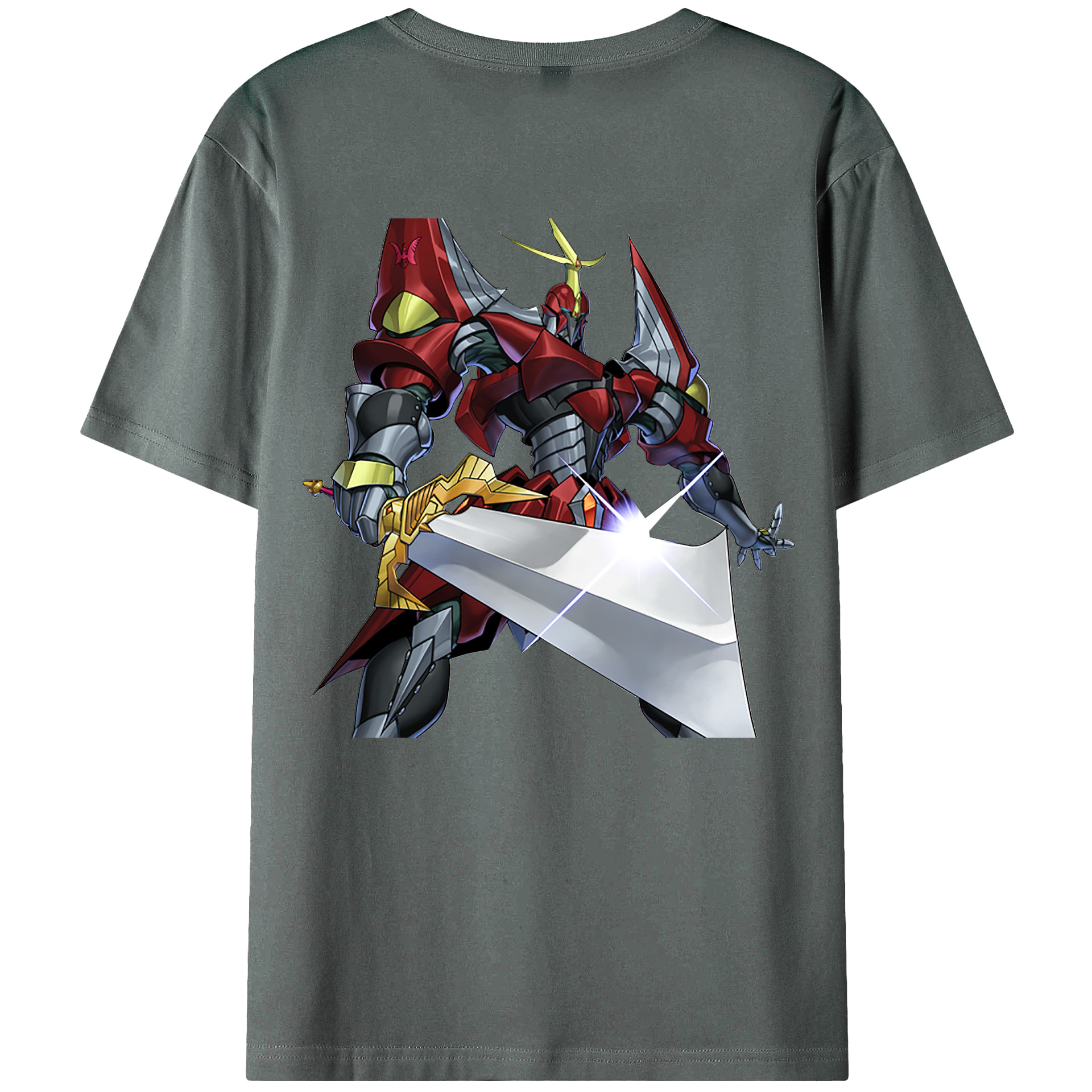 （画像用） 遊☆戯☆王 Yu-Gi-Oh! 綿100％ メンズ半袖Tシャツ（バックプリント） 通気性